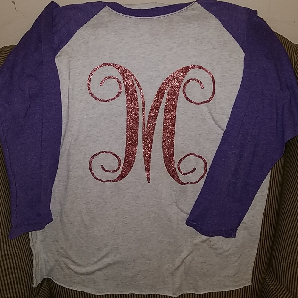 M Monogram baseball tee